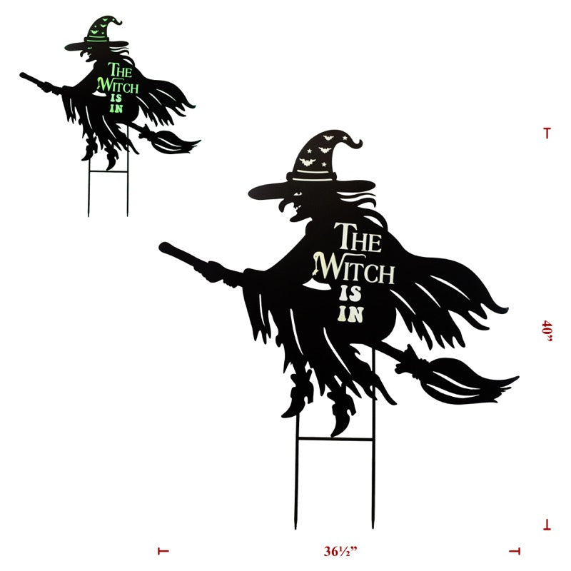 Glow In The Dark Witch W/ Broom