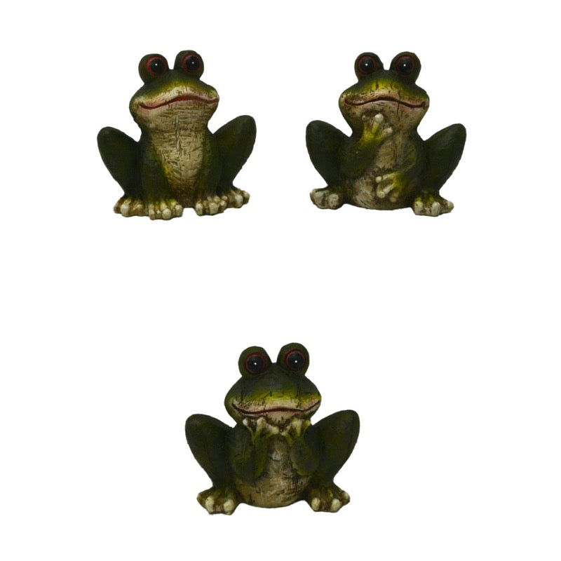 Smiling Poly Frogs
