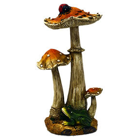 Poly Mushrooms with Frog