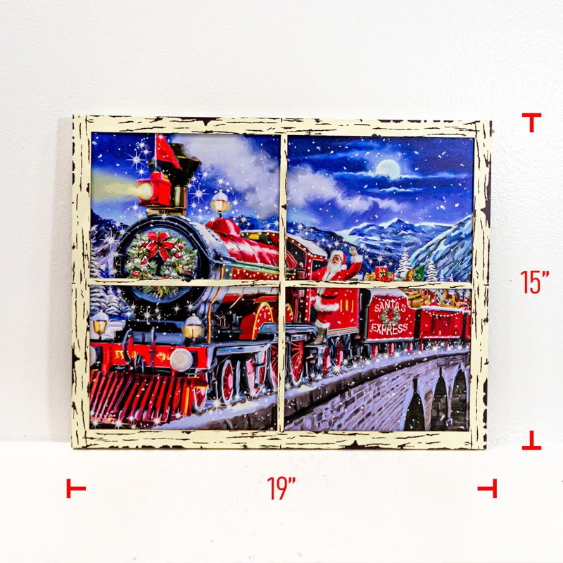 Christmas Train Window