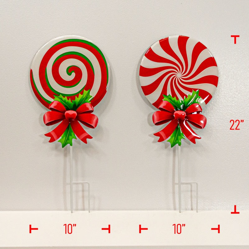 Metal Christmas Lollipop