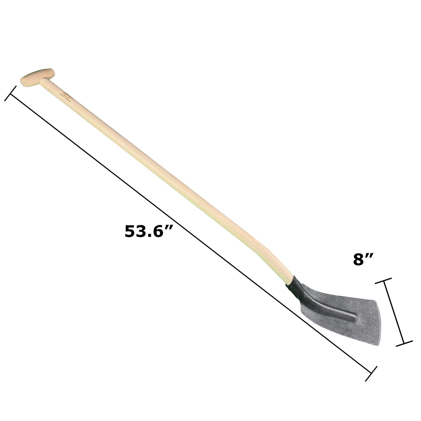 DeWit Shovel - Trenching with 6.5" Wide Head and T Handle -Ship Only