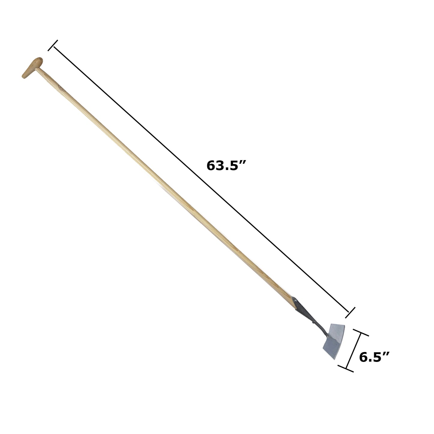 DeWit Hoe - Dutch Push Long Handle P-Grip -Ship Only
