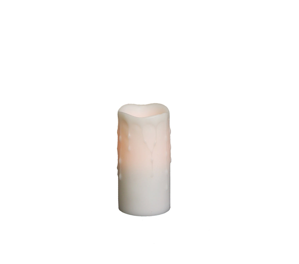 LED Dripping Wax Pillar Candles (Set of 4) -Ship Only