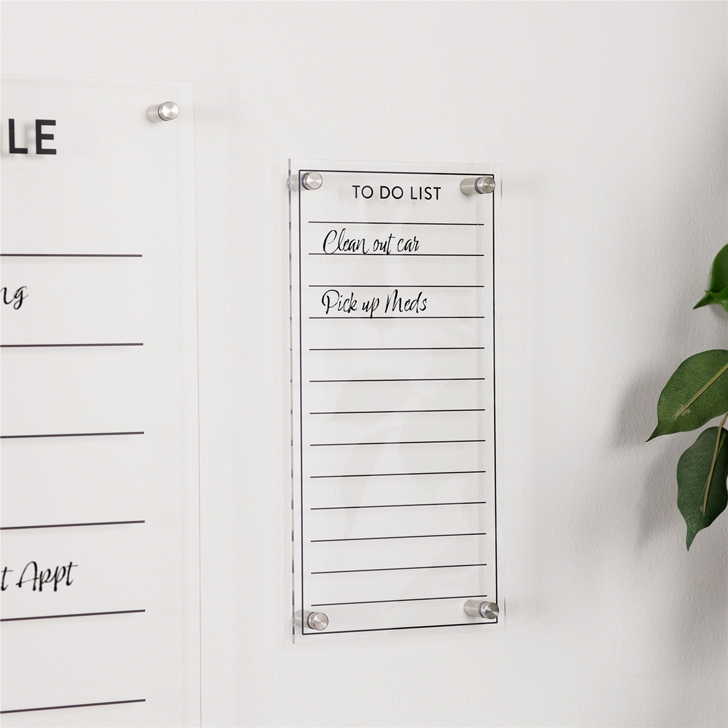 Acrylic Dry Erase To-Do List 13"H -Ship Only