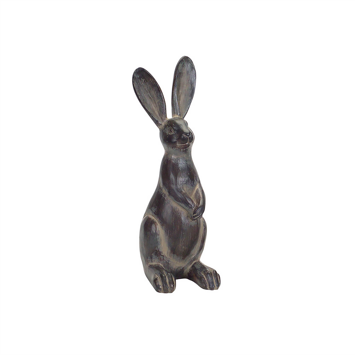 Brown Long Ear Rabbit Statue (Set of 2) -Ship Only