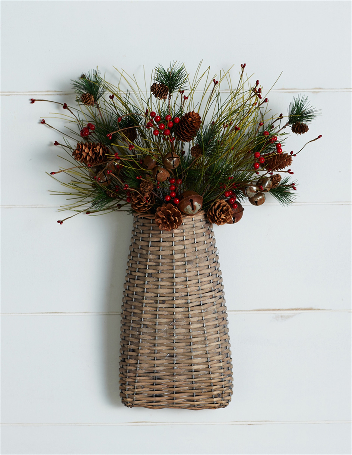 Woven Willow Wall Basket (Set of 6) -Ship Only