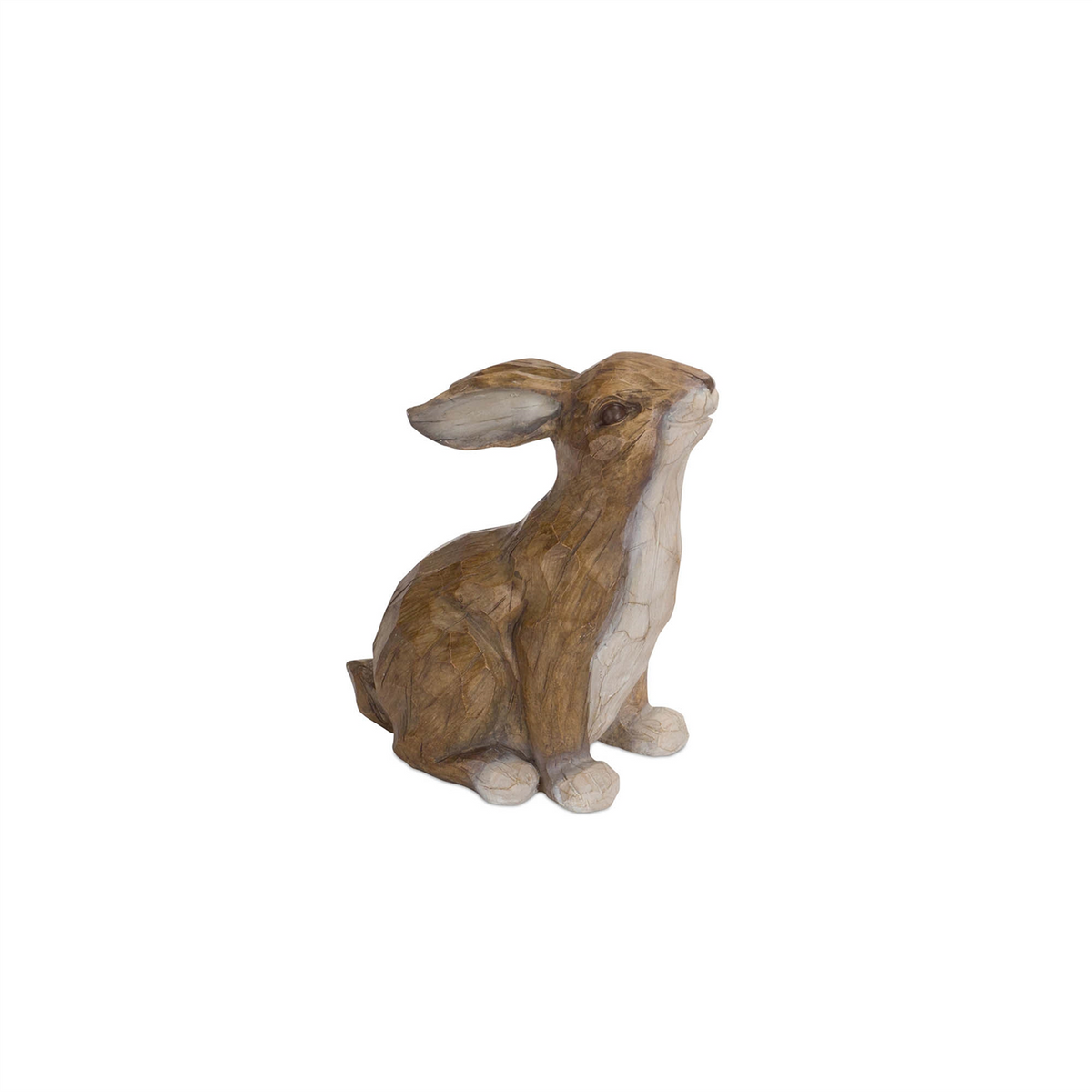 Carved Stone Garden Rabbit Figurine (Set of 2) -Ship Only