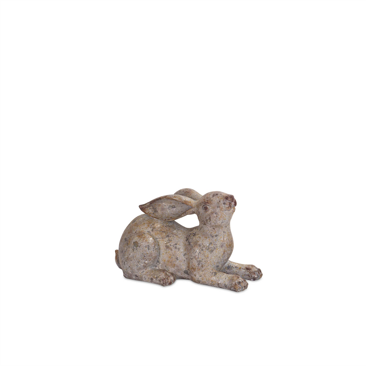 Weathered Stone Garden Rabbit Figurine (Set of 2) -Ship Only