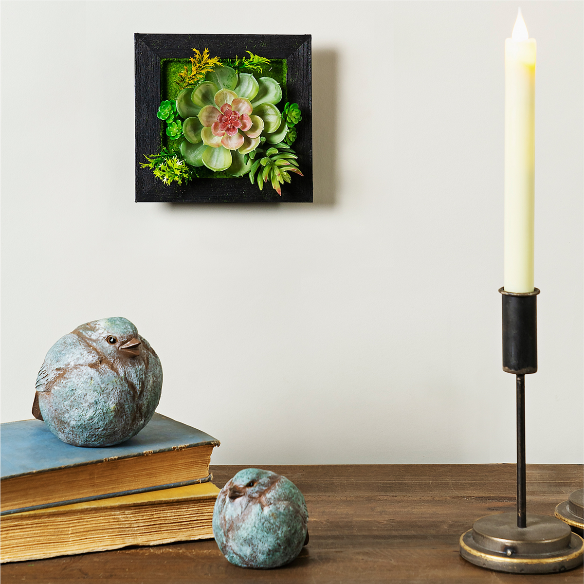 Hanging Succulent Box Wall Decor (Set of 6) -Ship Only
