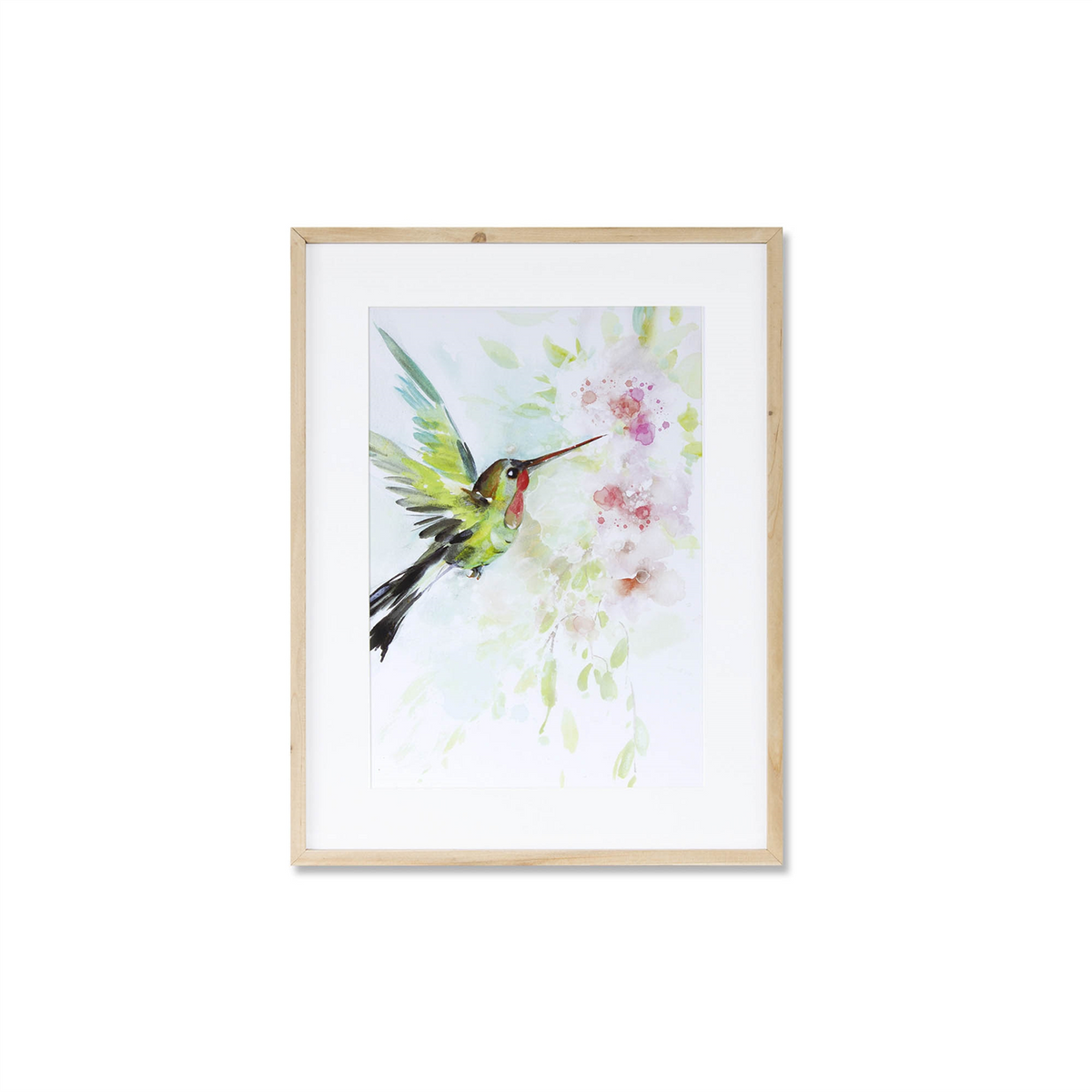 Framed Hummingbird Print (Set of 2) -Ship Only