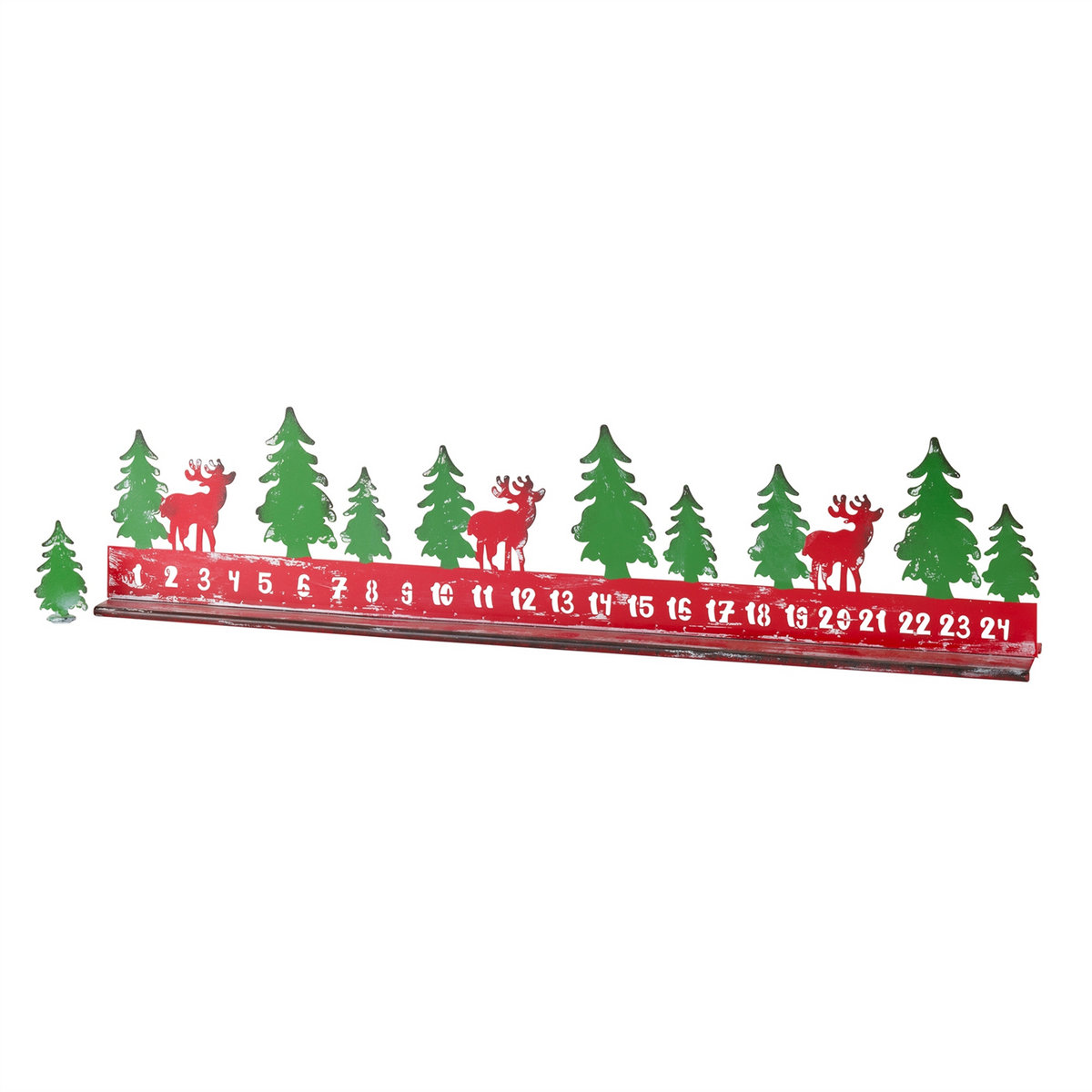 Christmas Countdown 23.5"L x 5.5"H (Set of 2) Metal -Ship Only