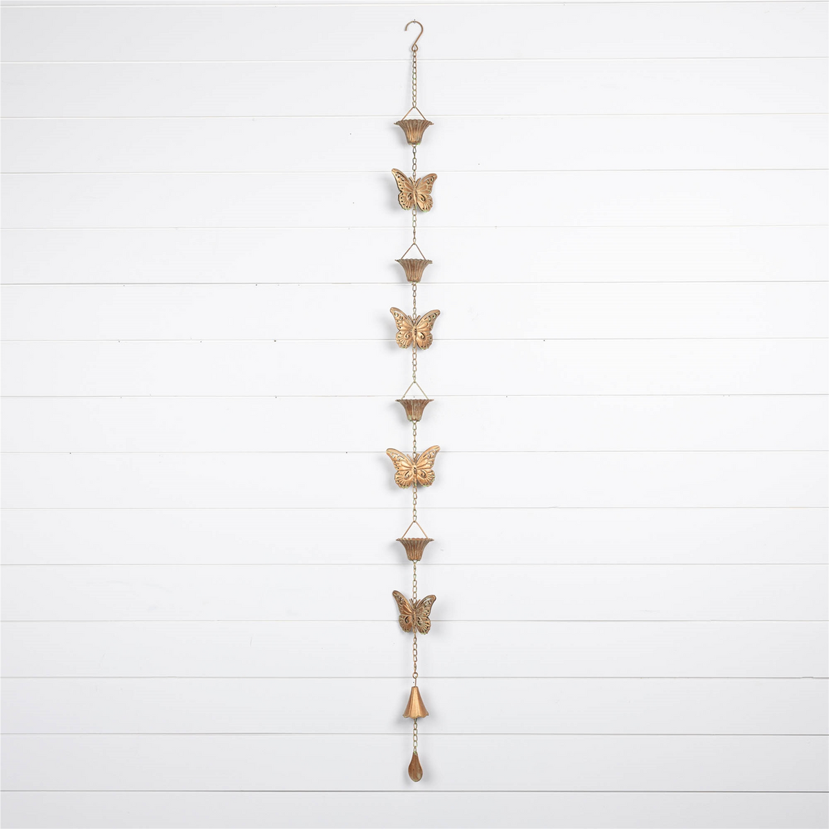 Iron Butterfly Rain Chain 61.5"H -Ship Only