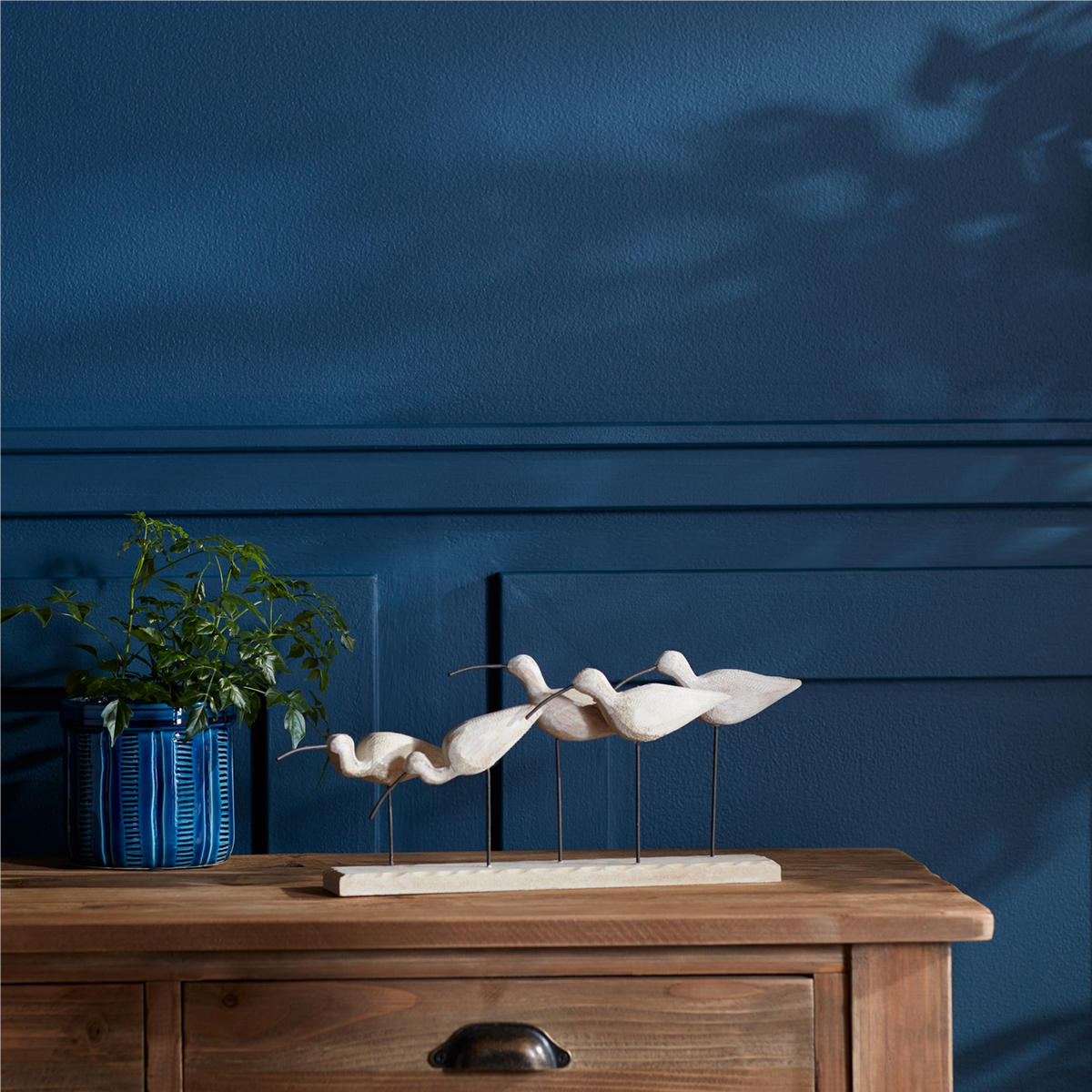 Wooden Sea Bird Sculpture 13"L -Ship Only