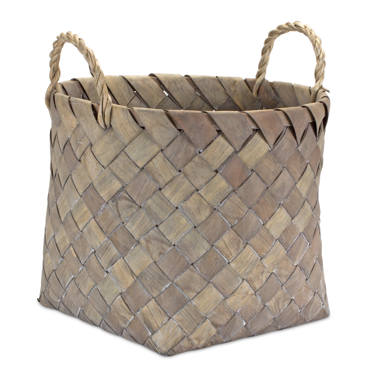 Basket (Set of 3) 9.5"D x 8.5"H, 12"D x 10.75"H, 13.5"D x 11.5"H Wicker -Ship Only