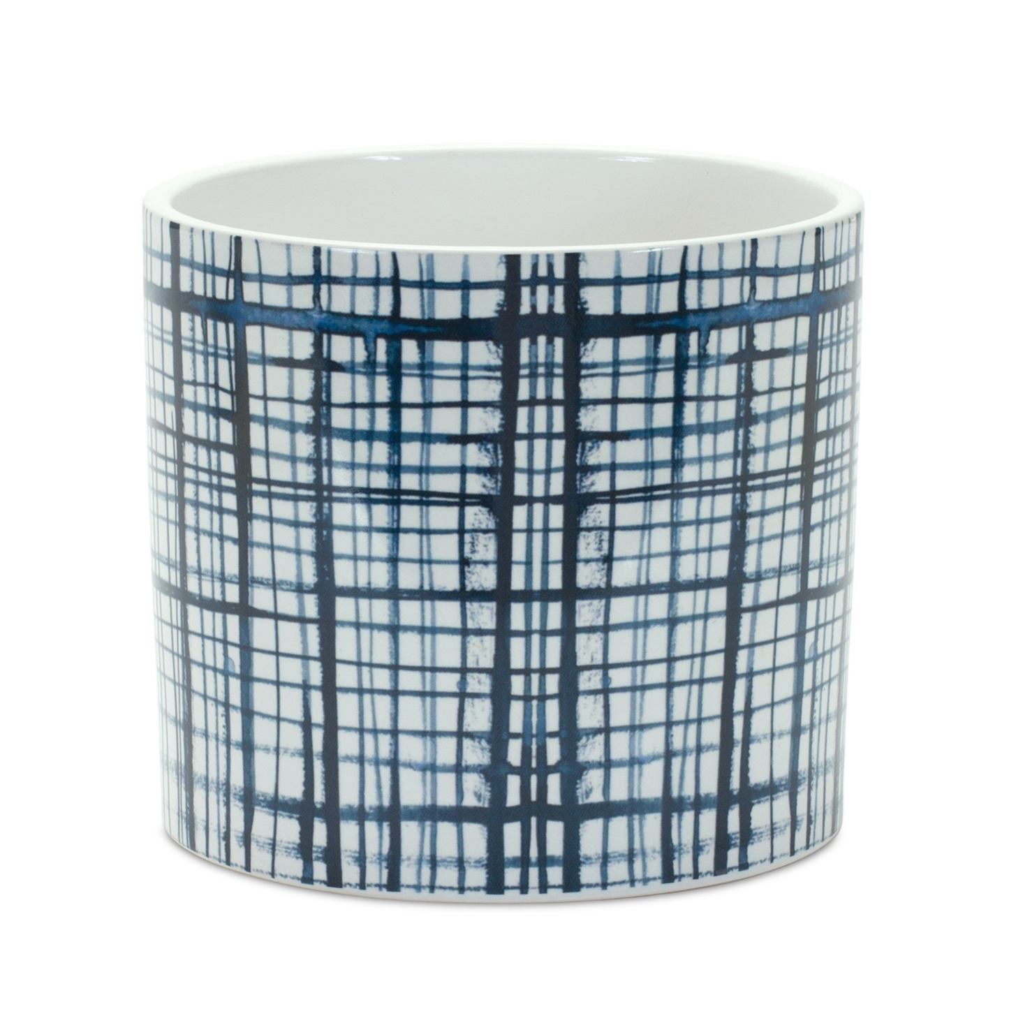 Criss Cross Pattern Planter (Set of 2) -Ship Only