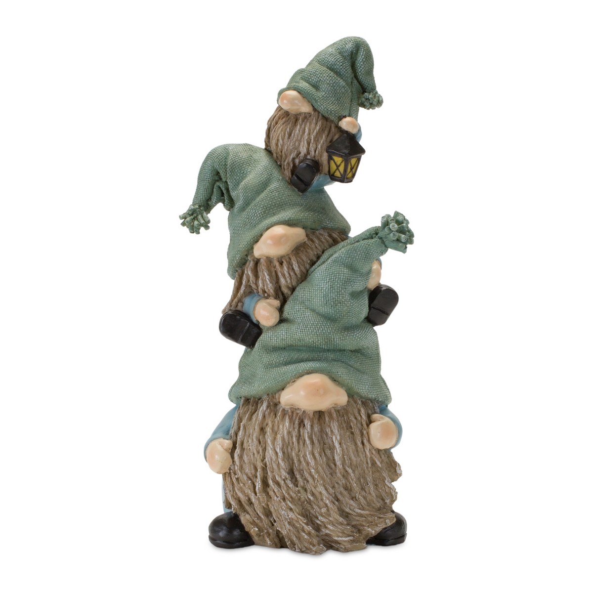 Stone Garden Gnome Stacking Figurine (Set of 2) -Ship Only