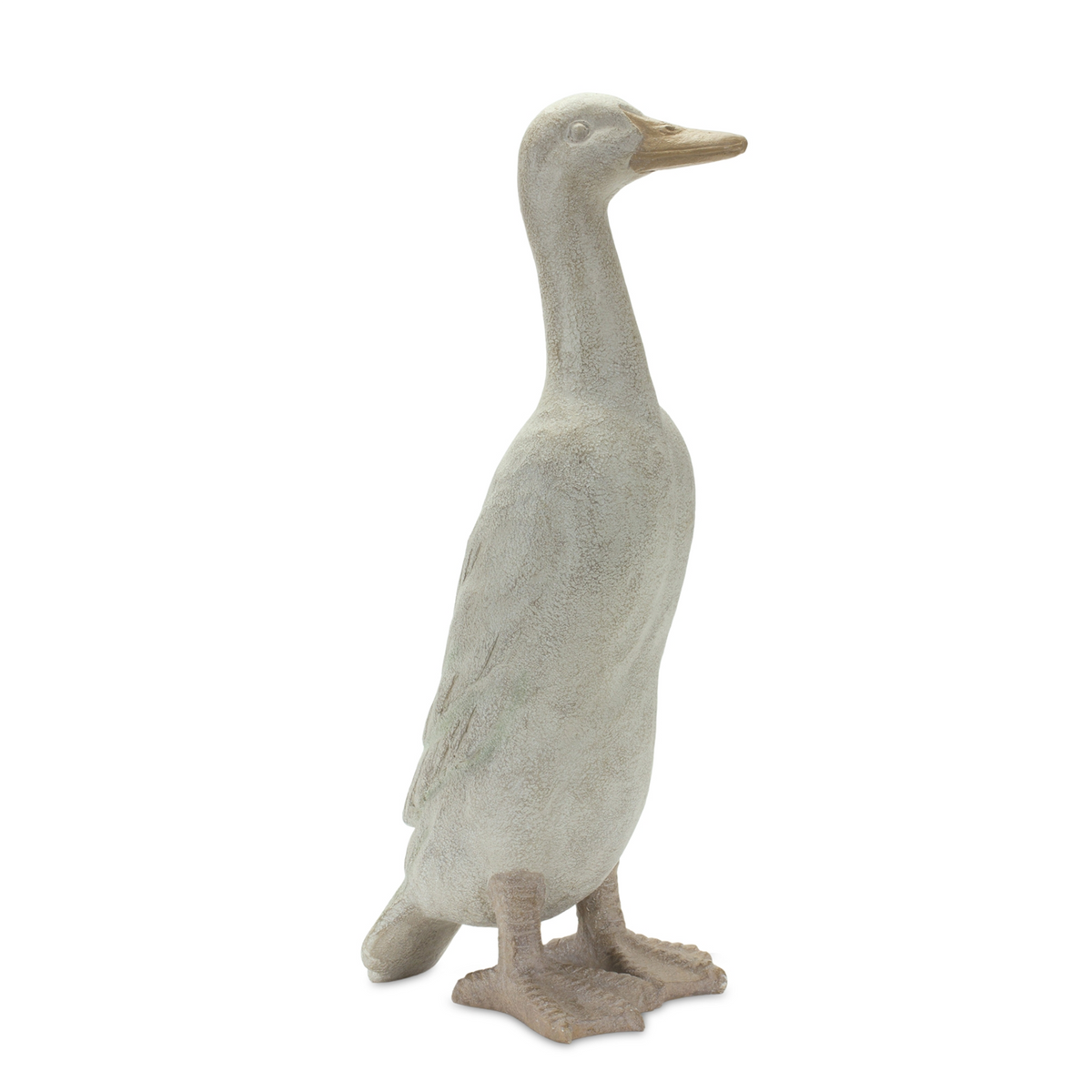 Distressed Stone Standing Duck Garden Statue (Set of 2) -Ship Only