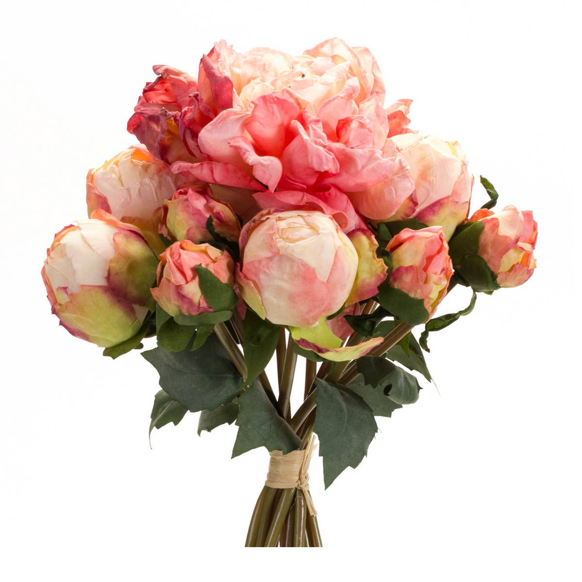 Peony Bouquet (Set of 6) 16”H Polyester -Ship Only