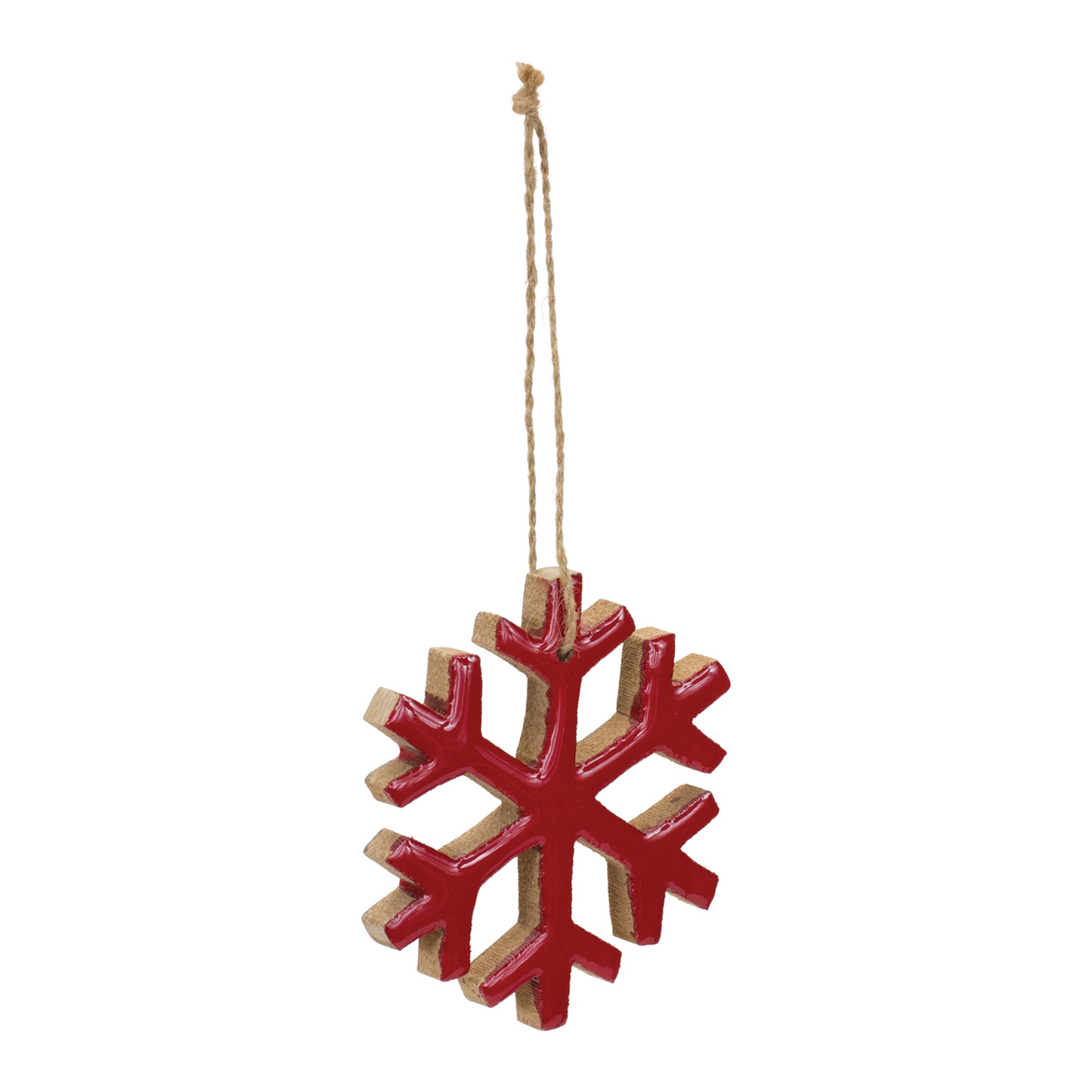 Wood Snowflake Ornament (Set of 12) -Ship Only