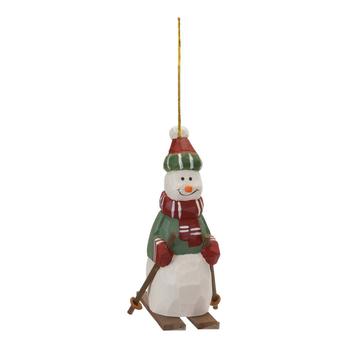 Snowman on Skis Ornament (Set of 6) -Ship Only