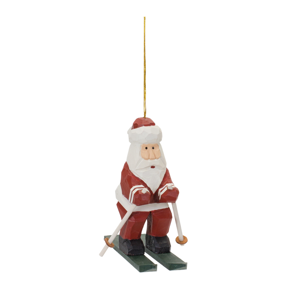 Santa on Skis Ornament (Set of 6) -Ship Only