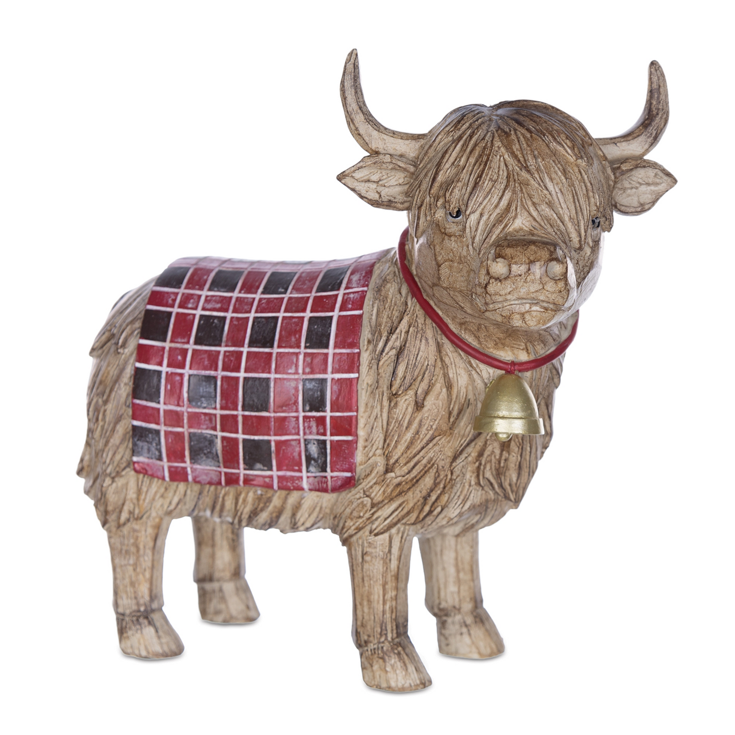 Highland Cow Winter Figurine (Set of 2) -Ship Only
