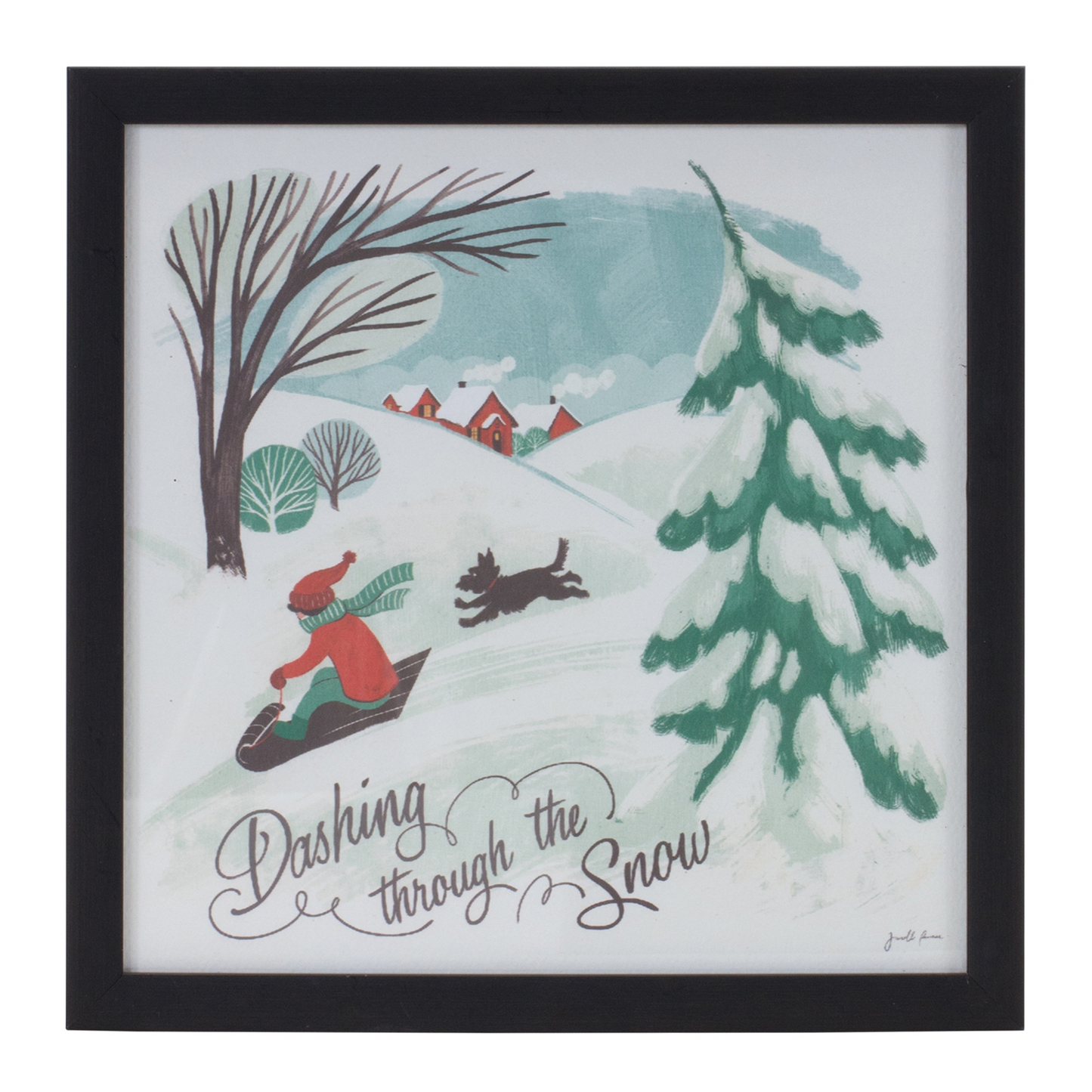 Framed Winter Scene Wall Art (Set of 3) -Ship Only