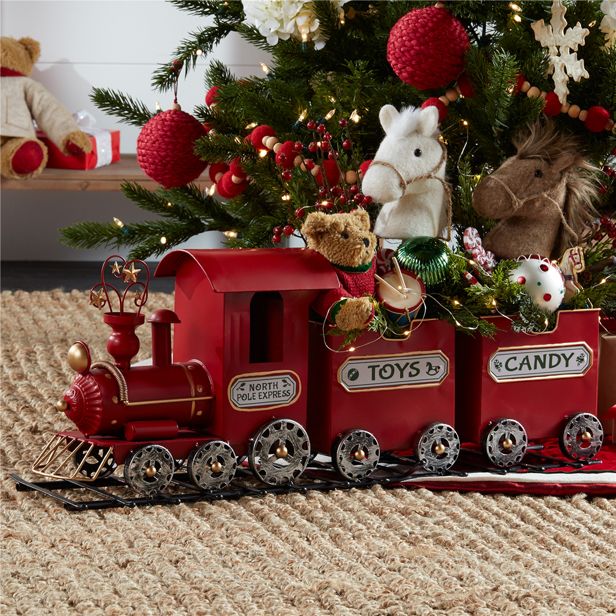 Toy Train on Track Display 29.25"L -Ship Only