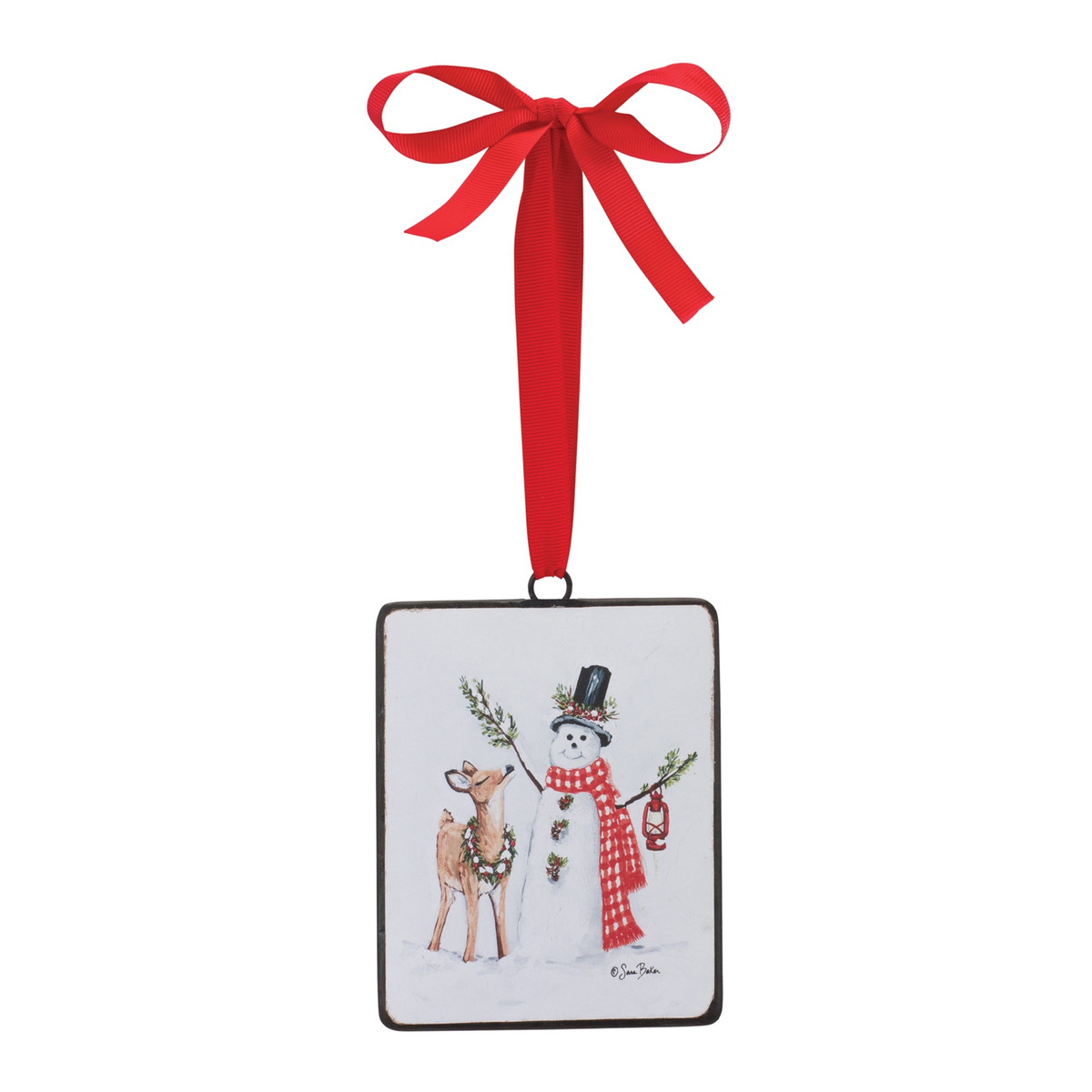 Snowman and Deer Ornament (Set of 12) -Ship Only