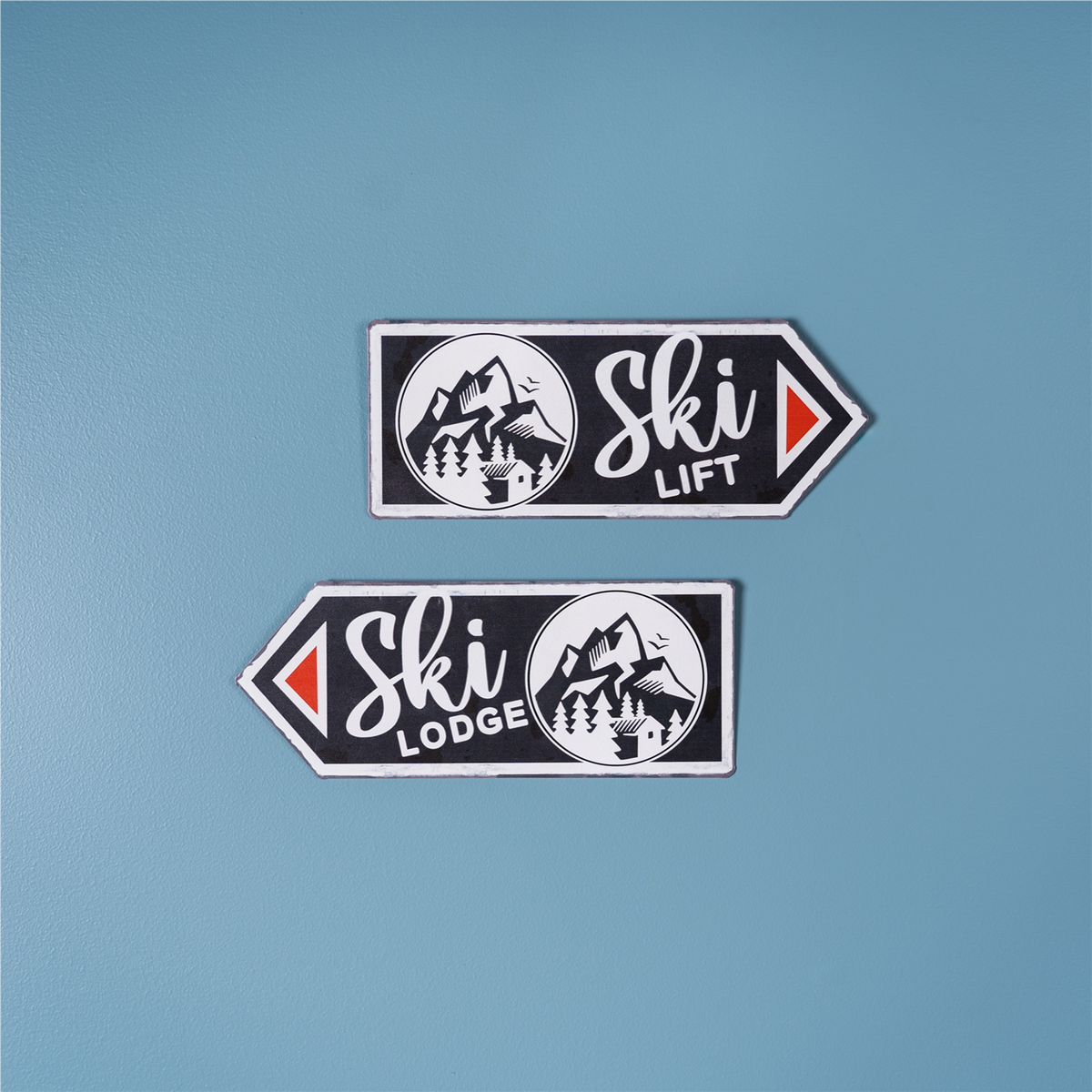 Ski Lift Lodge Sign (Set of 6) -Ship Only