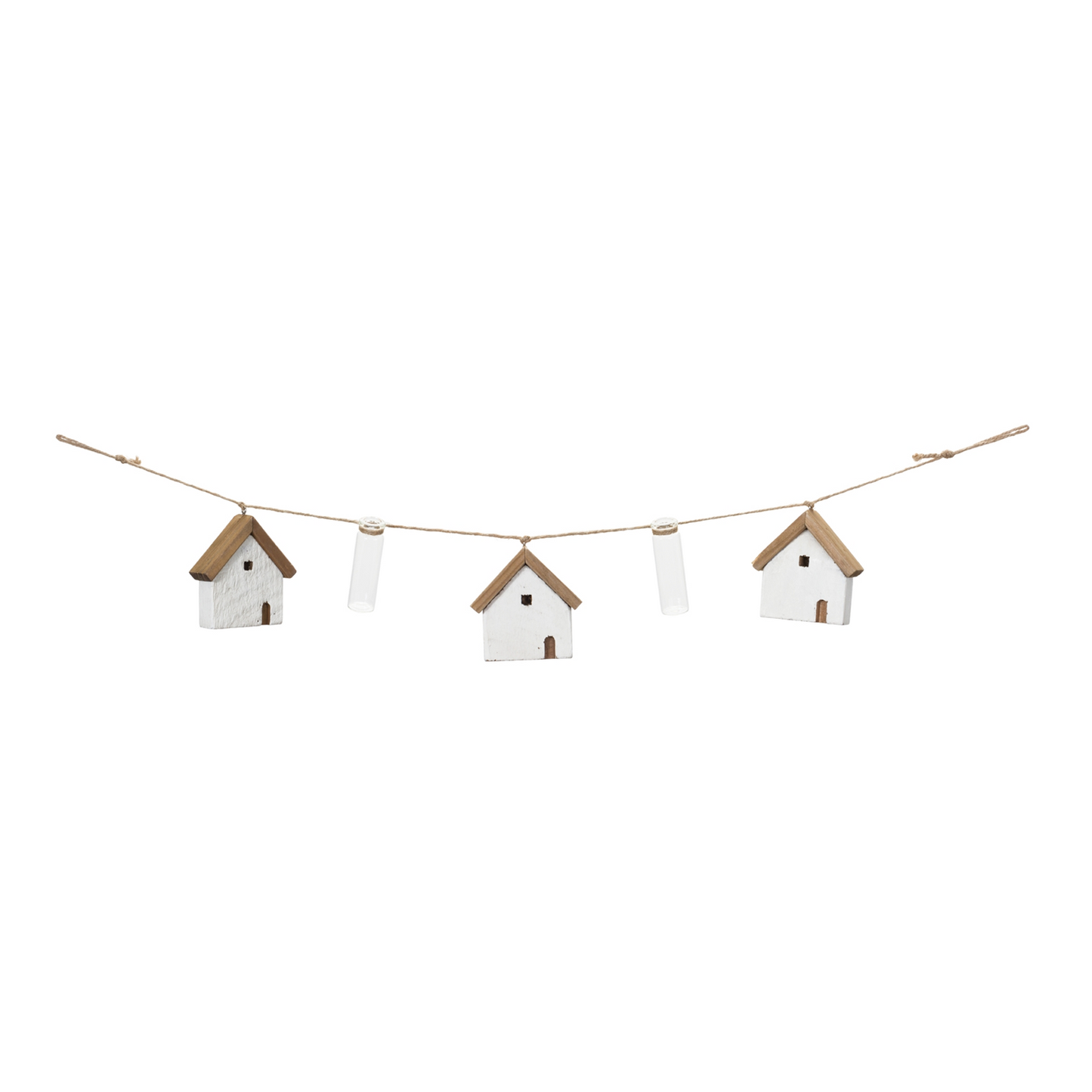 House and Tube Vase String Garland (Set of 2) -Ship Only