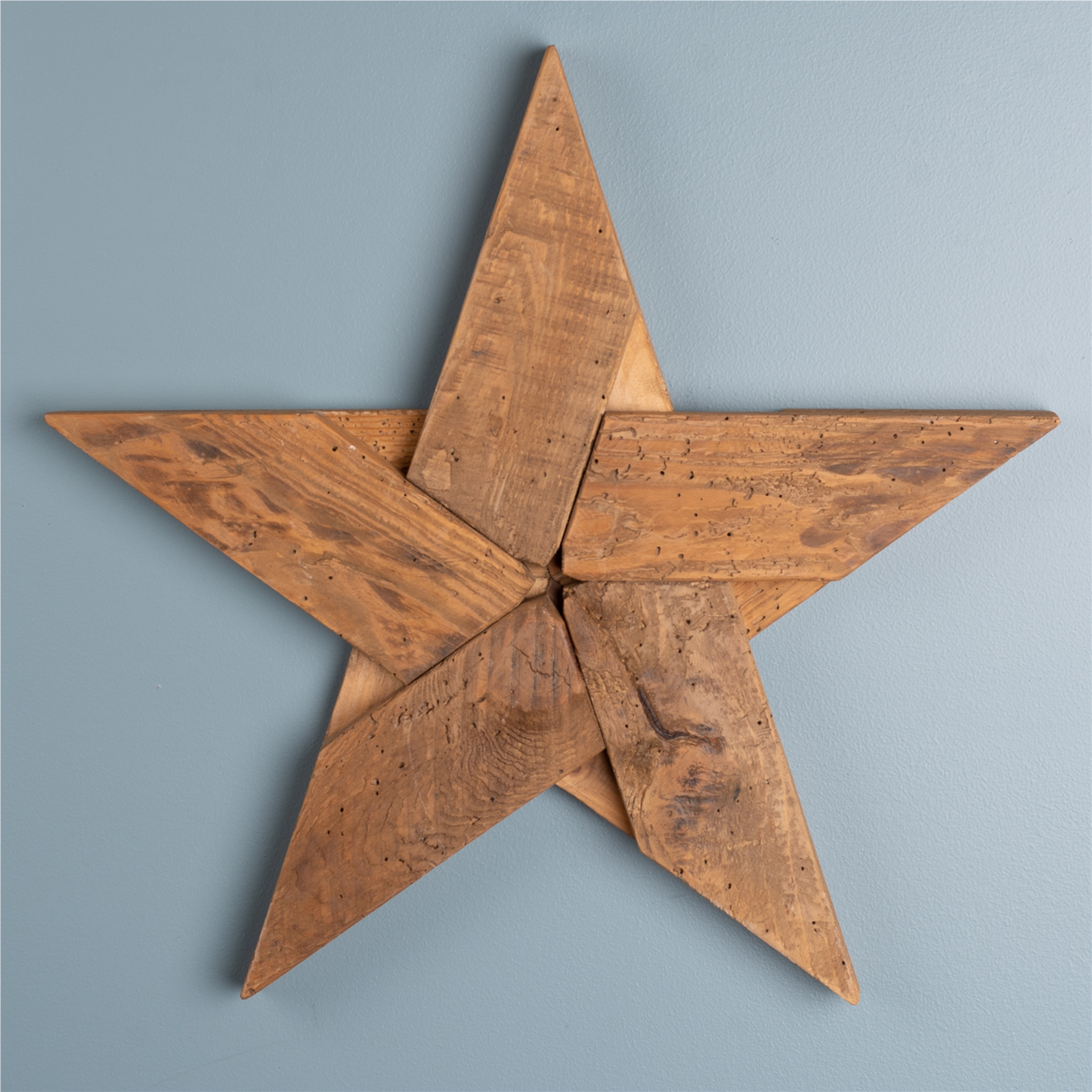 Pine Wood Star Decor (Set of 2) -Ship Only