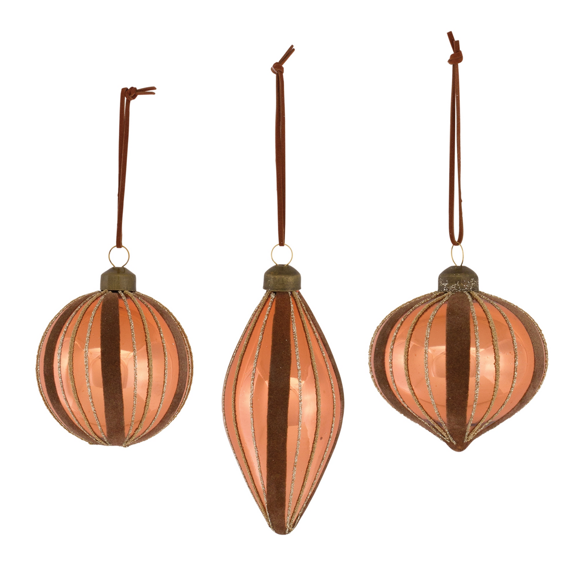 Copper Glass Holiday Ornament (Set of 12) -Ship Only