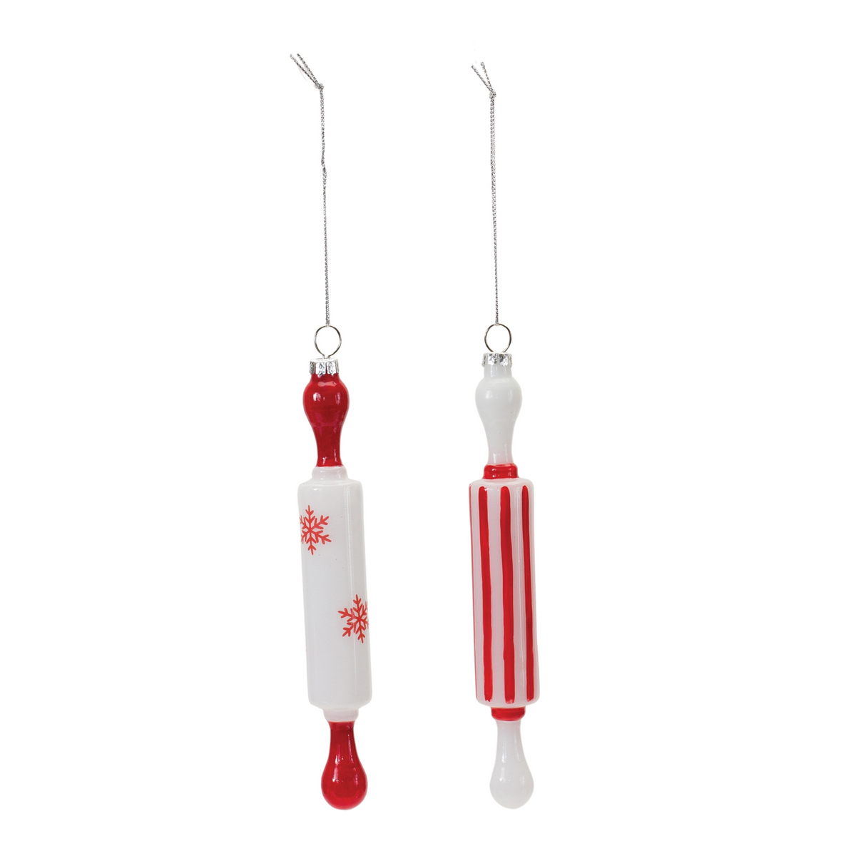 Glass Rolling Pin Ornament (Set of 12) -Ship Only