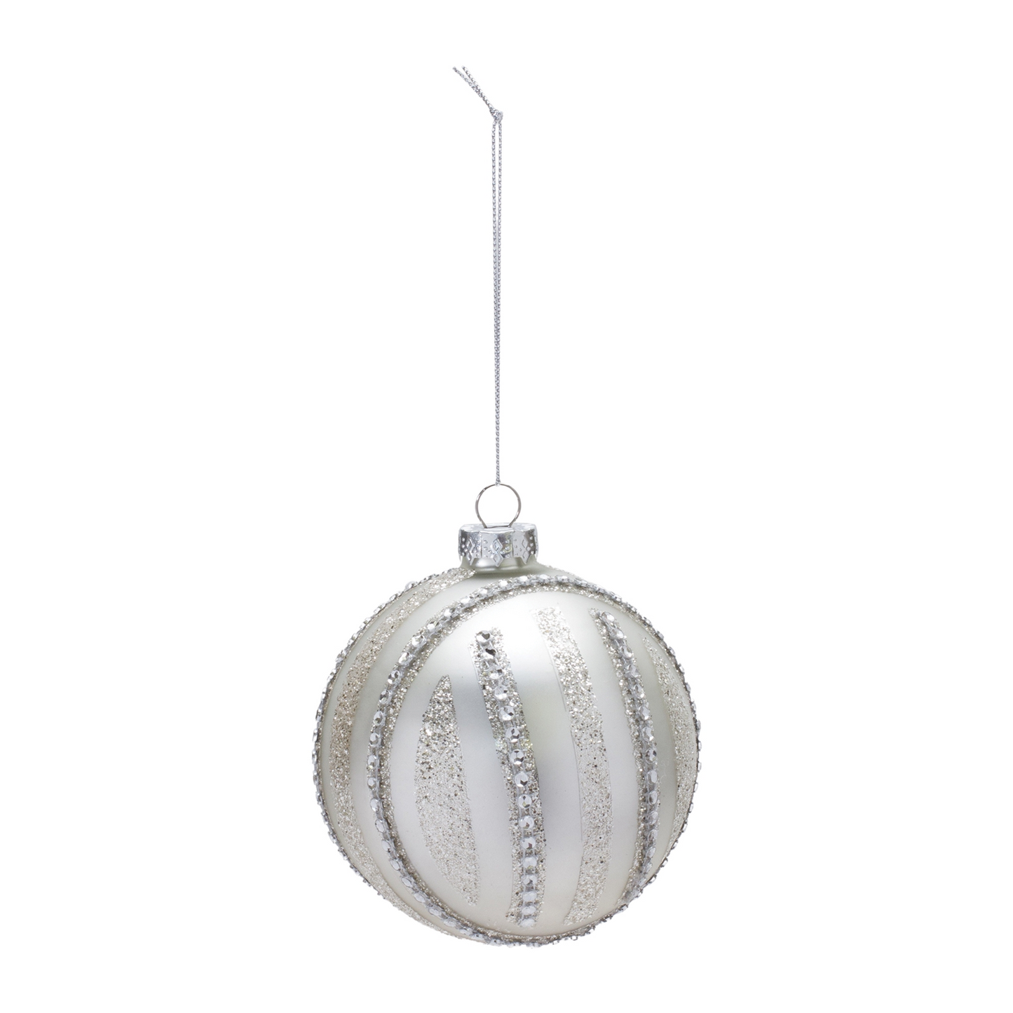 Jeweled Glass Ball Ornament (Set of 6) -Ship Only