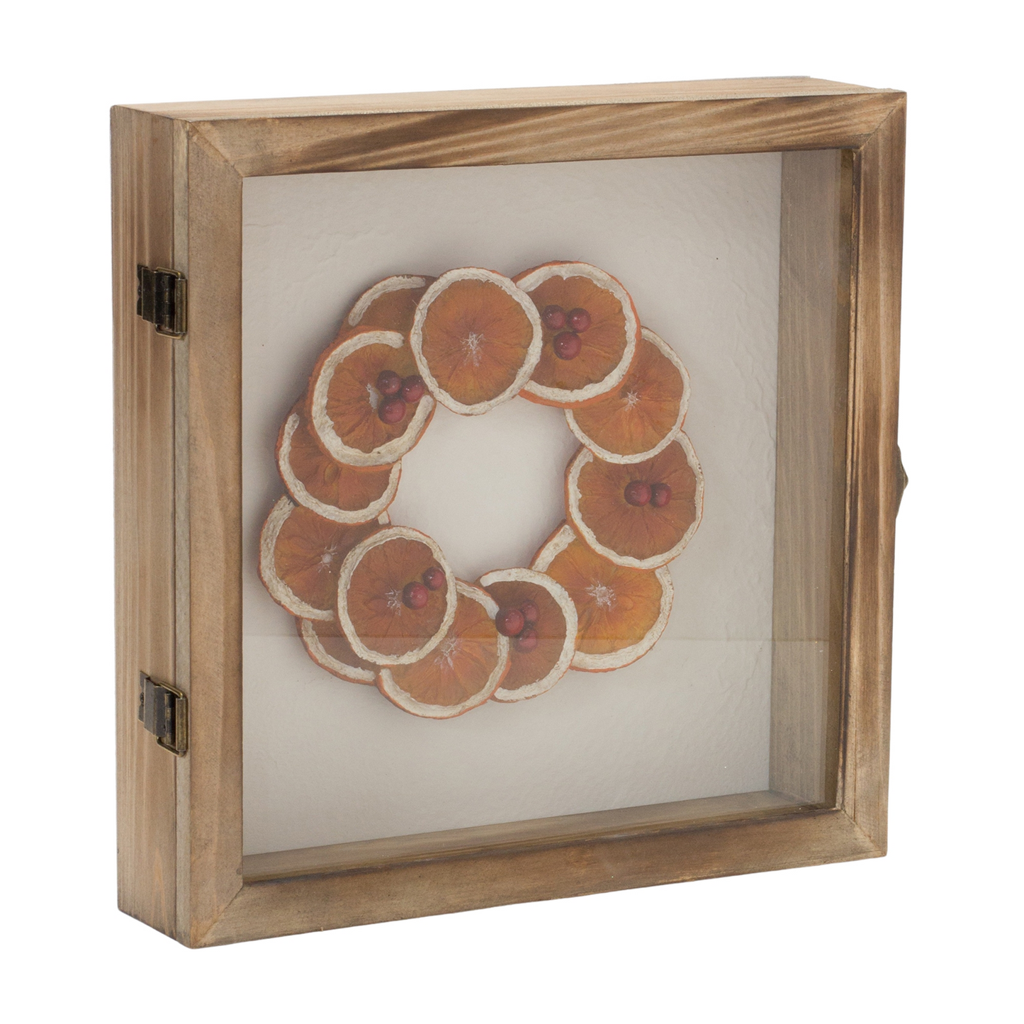 Dried Fruit Wreath Shadow Box (Set of 2) -Ship Only