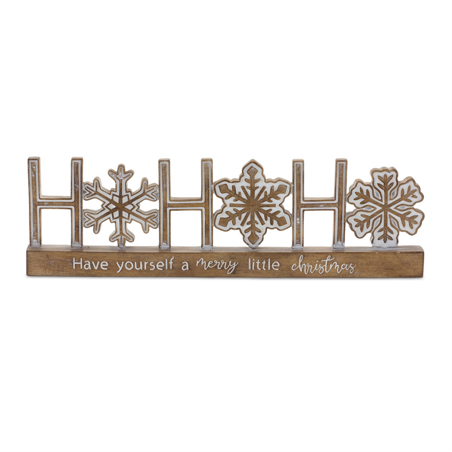 Ho Ho Ho Tabletop Sentiment Sign (Set of 2) -Ship Only