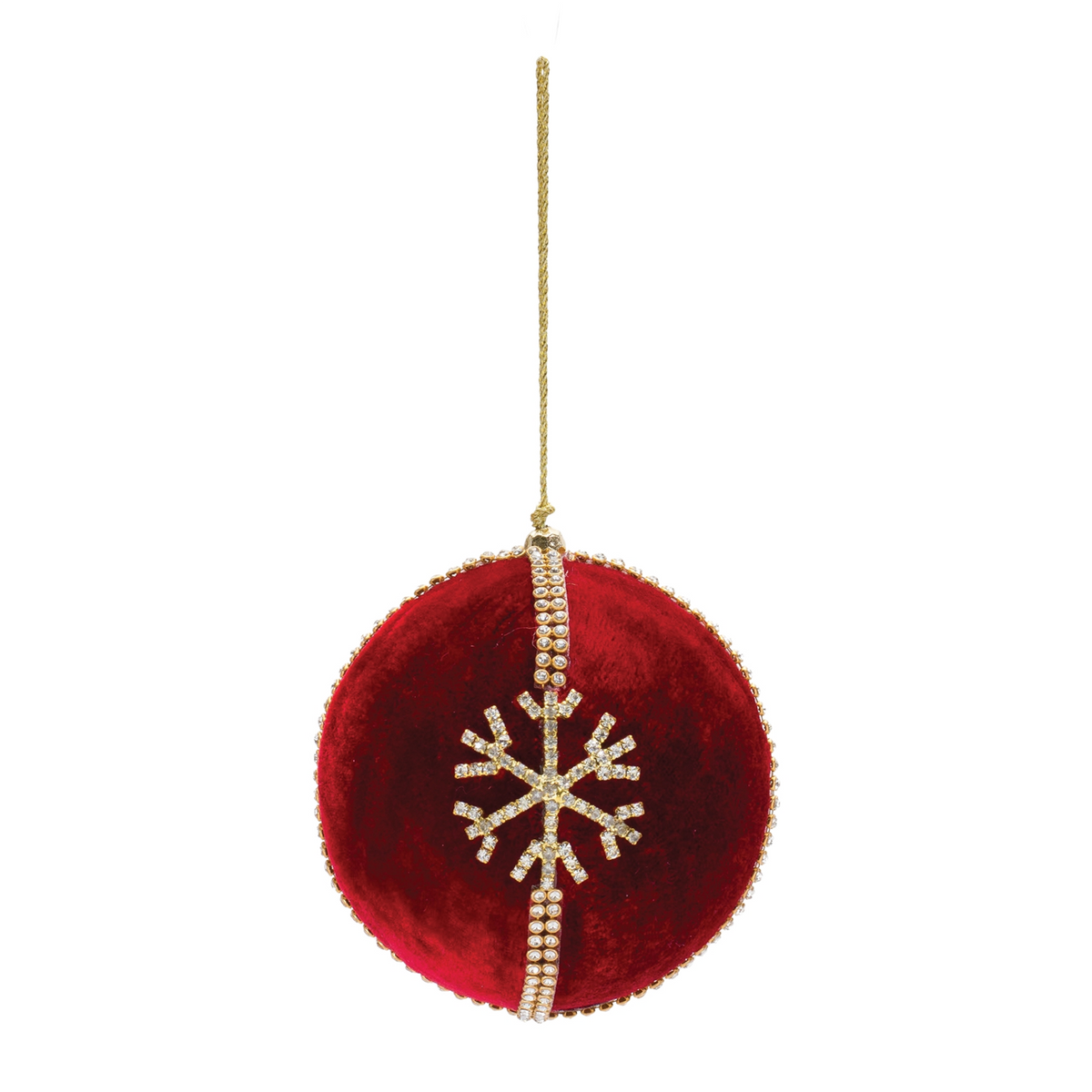 Jeweled Snowflake Ball Ornament (Set of 4) -Ship Only