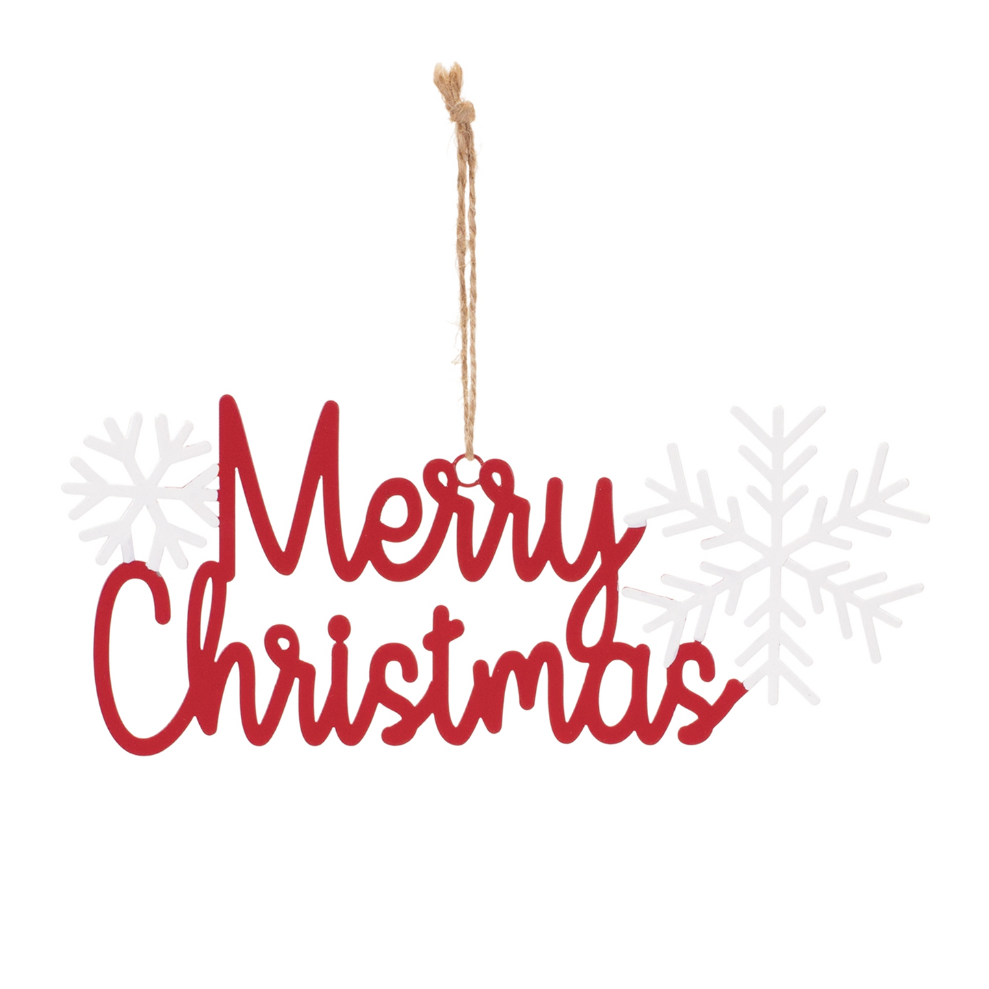 Metal Holiday Sentiment Ornament (Set of 12) -Ship Only