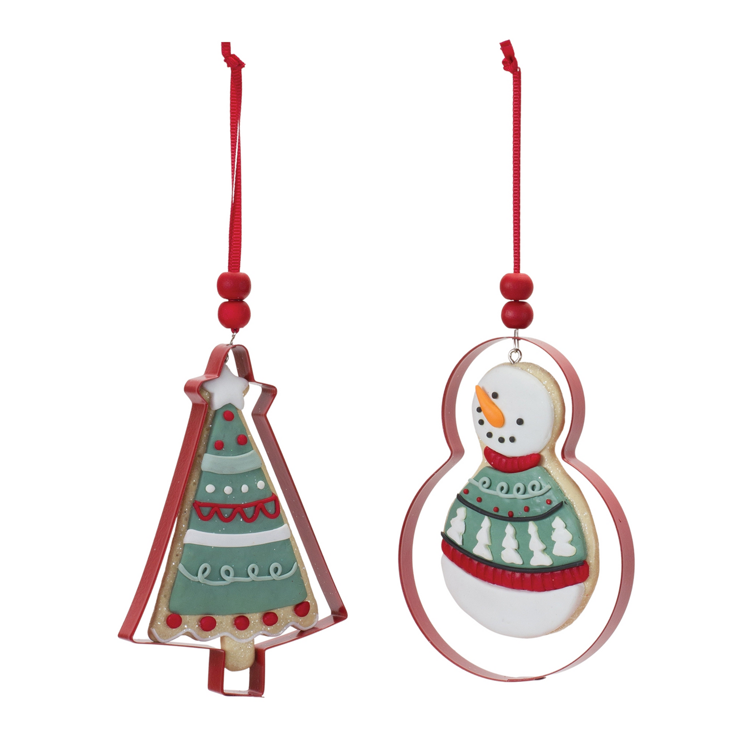 Metal Cookie Cutter Ornament (Set of 12) -Ship Only