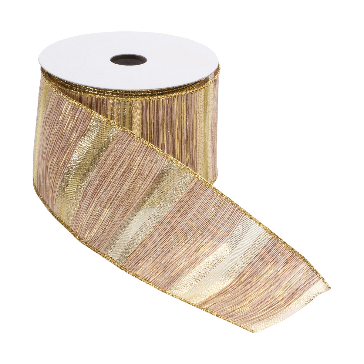 Beige Striped Ribbon (Set of 3) -Ship Only