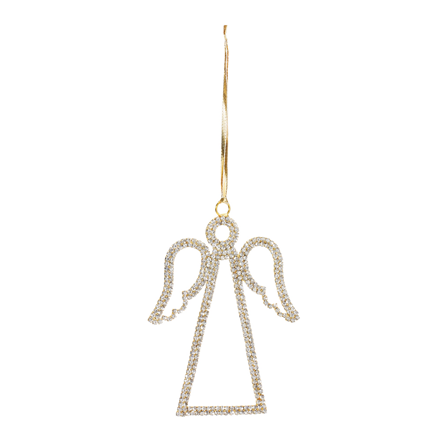 Jeweled Angel Outline Ornament (Set of 12) -Ship Only