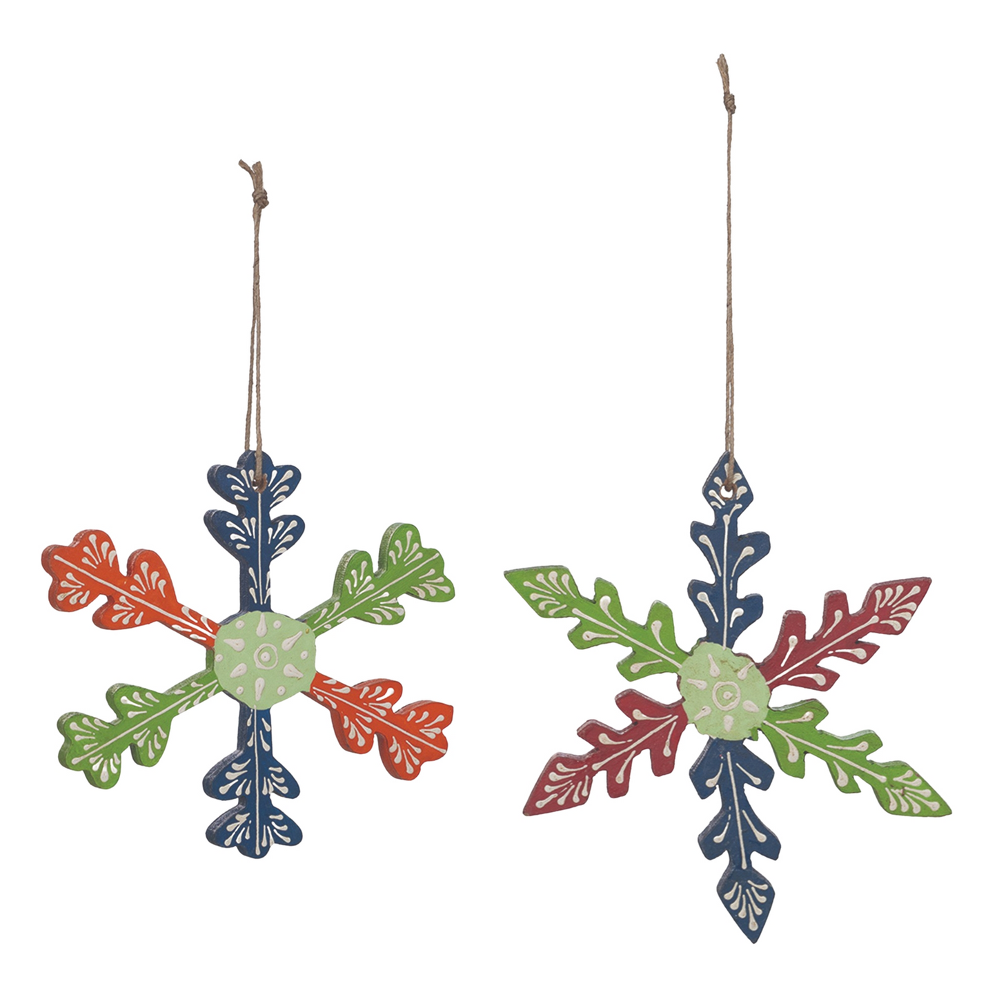 Wood Snowflake Ornament (Set of 6) -Ship Only