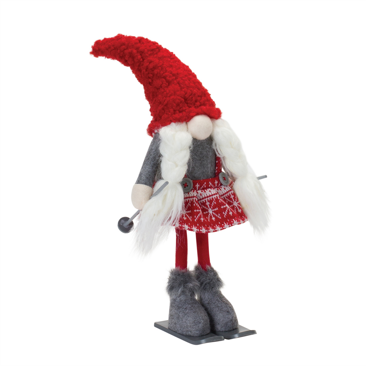 Plush Winter Gnome on Skis (Set of 2) -Ship Only