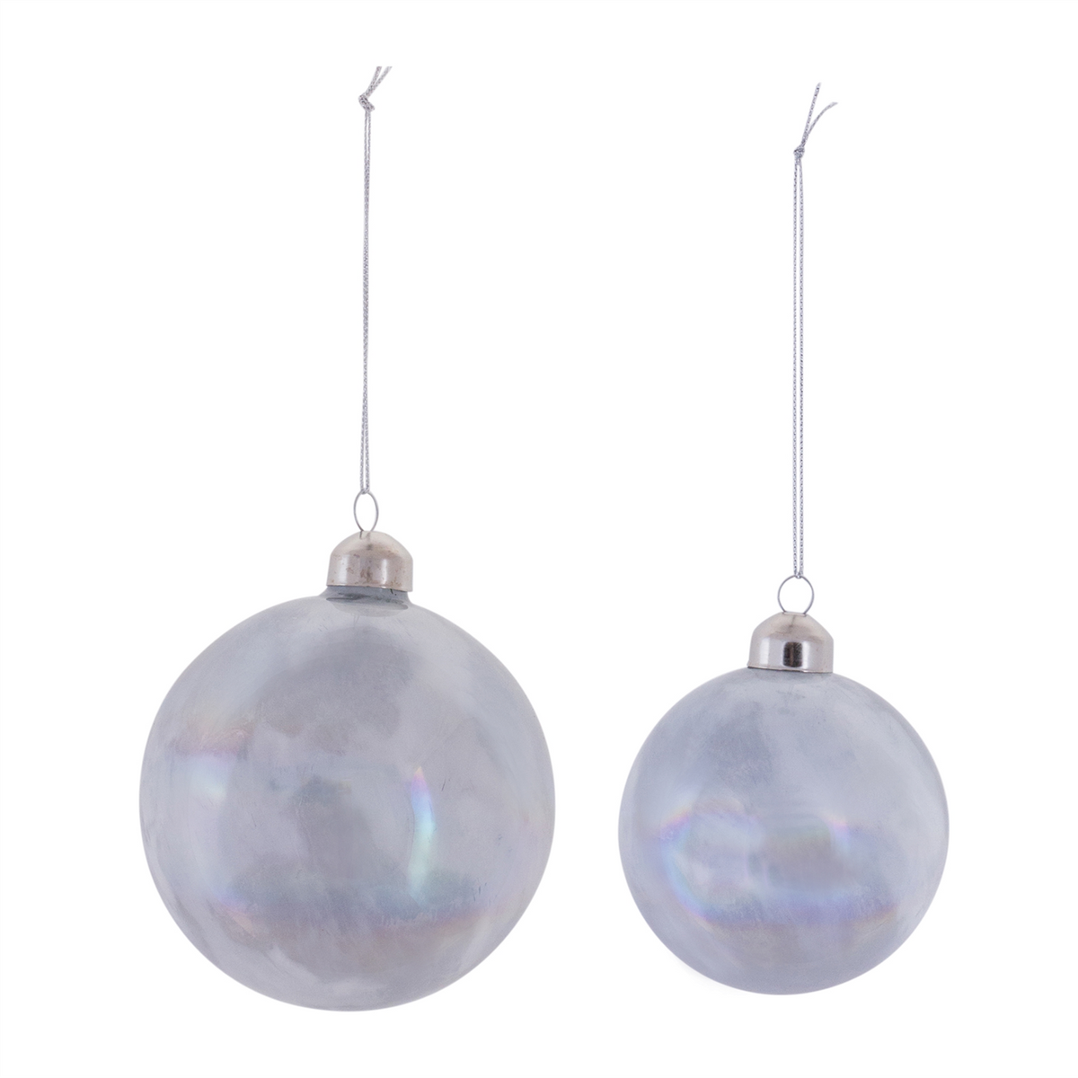 Irredescent Glass Ball Ornament (Set of 6) -Ship Only