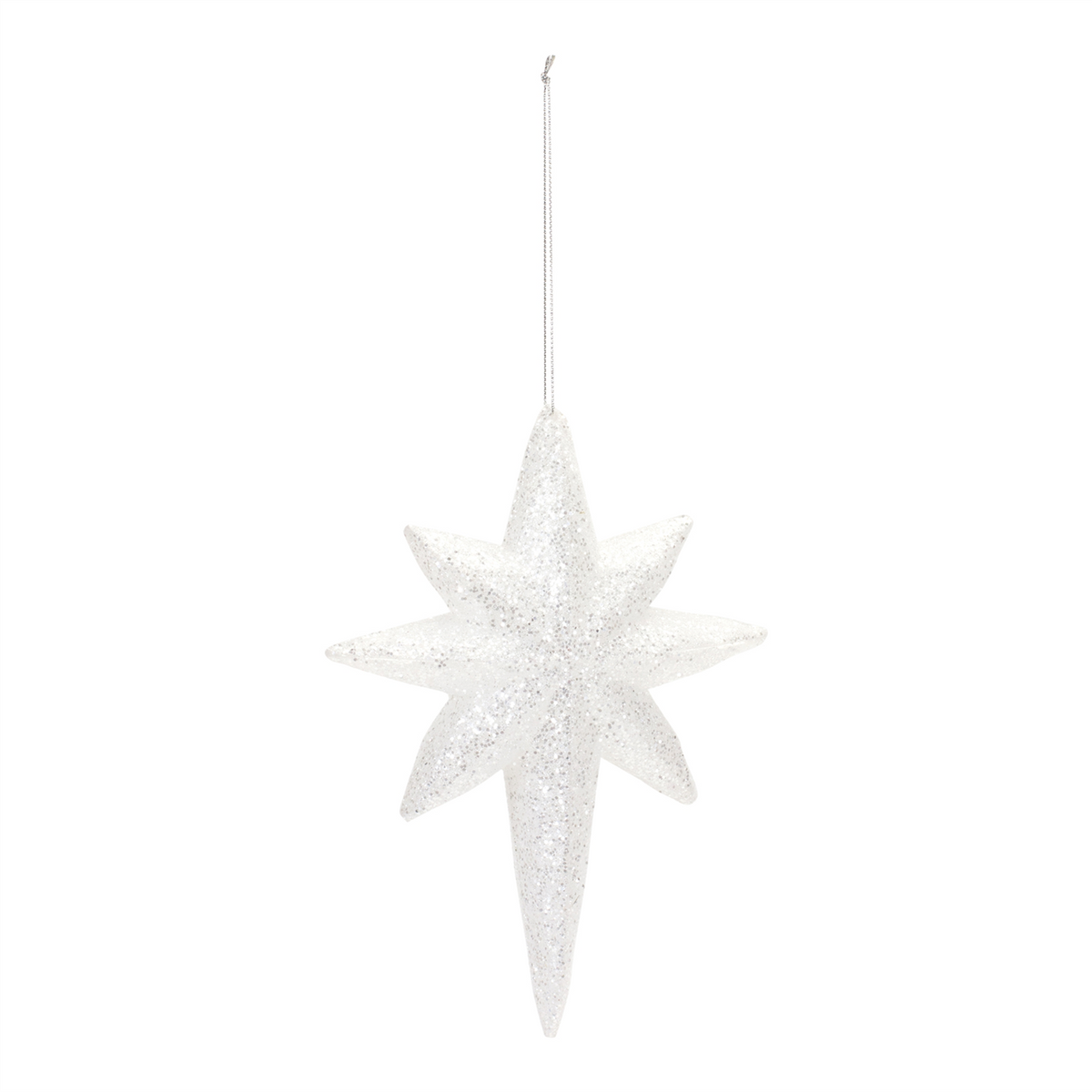 Clear Acrylic Star Drop Ornament (Set of 12) -Ship Only