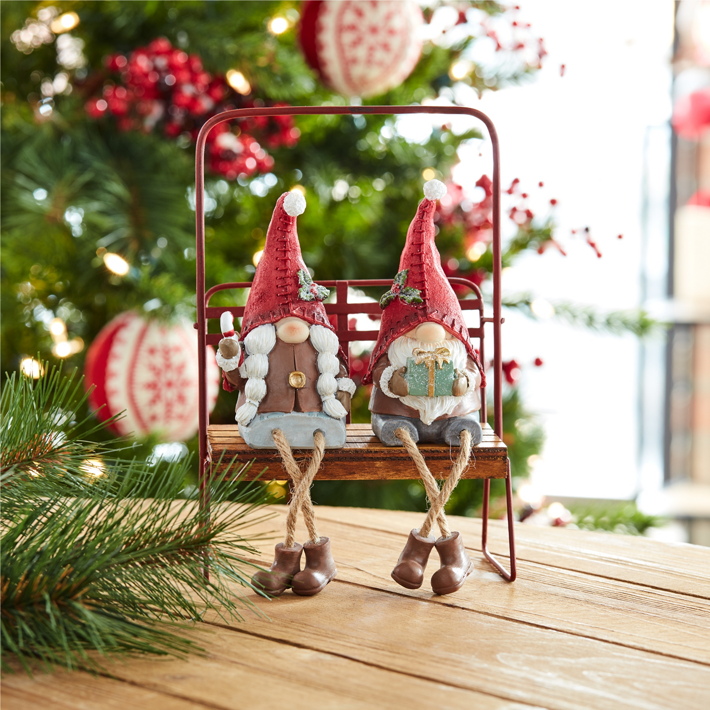 Winter Gnome Shelf Sitter (Set of 6) -Ship Only
