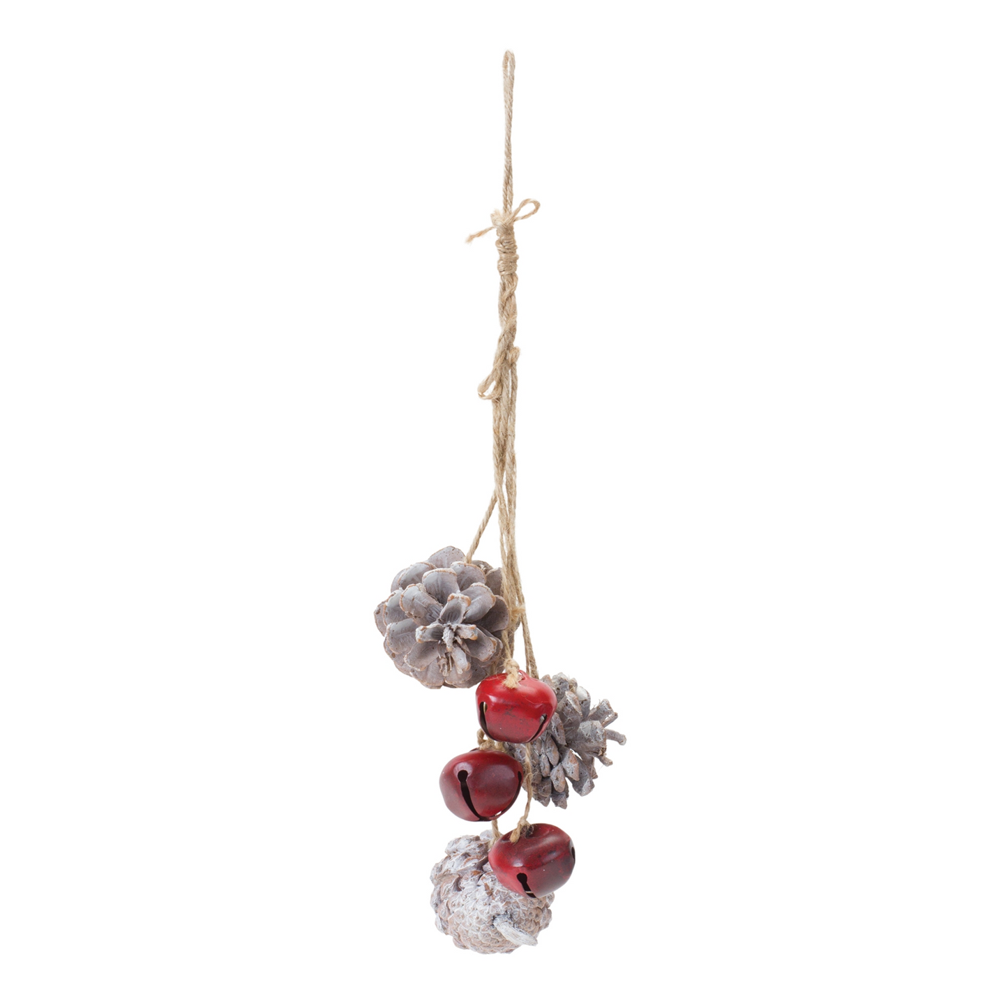 Bell and Pine Cone Drop Ornament (Set of 6) -Ship Only
