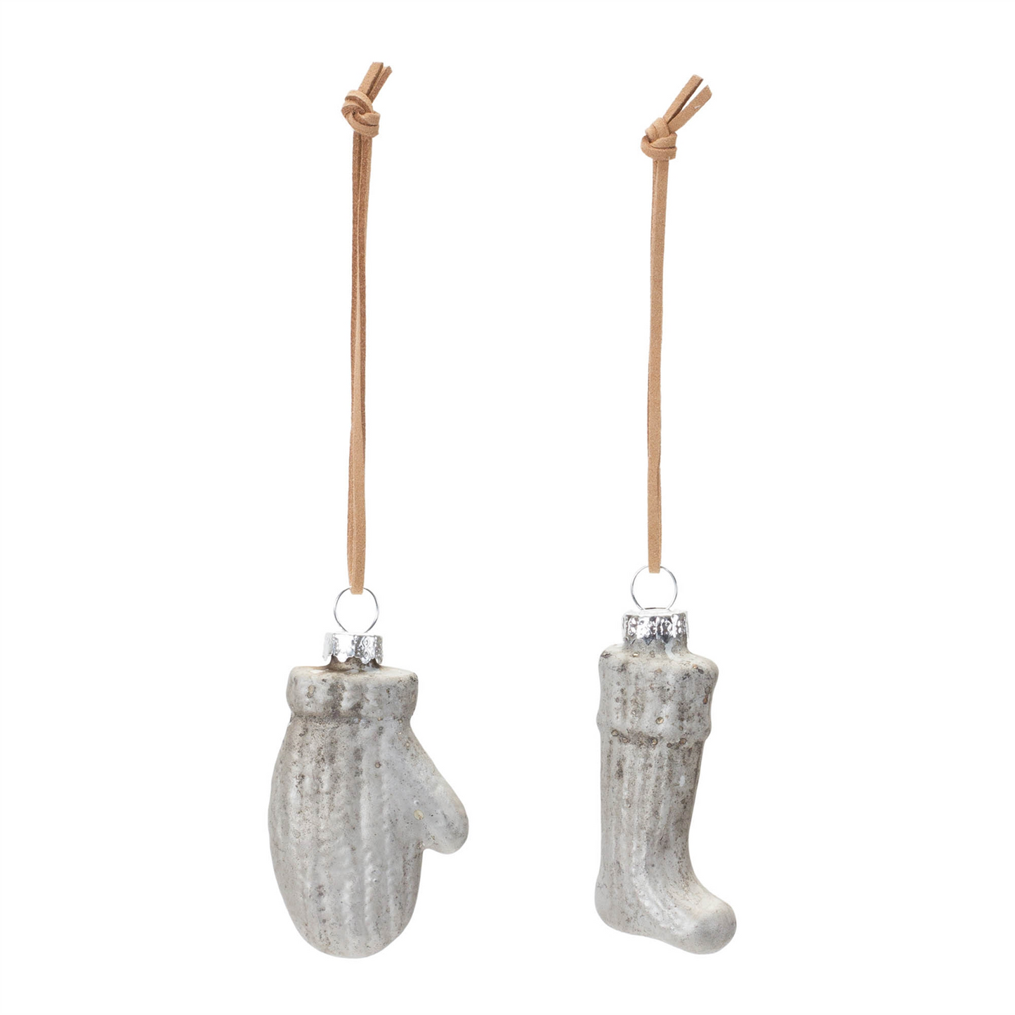Glass Mitten and Stocking Ornament (Set of 12) -Ship Only